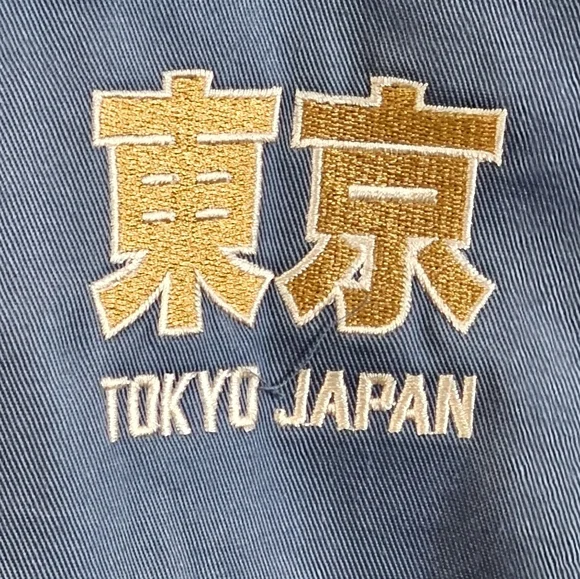 IKIGAI Authentic Brand Tokyo Japan Auto Club Blue Twill Jacket Men Size Medium - Picture 3 of 7